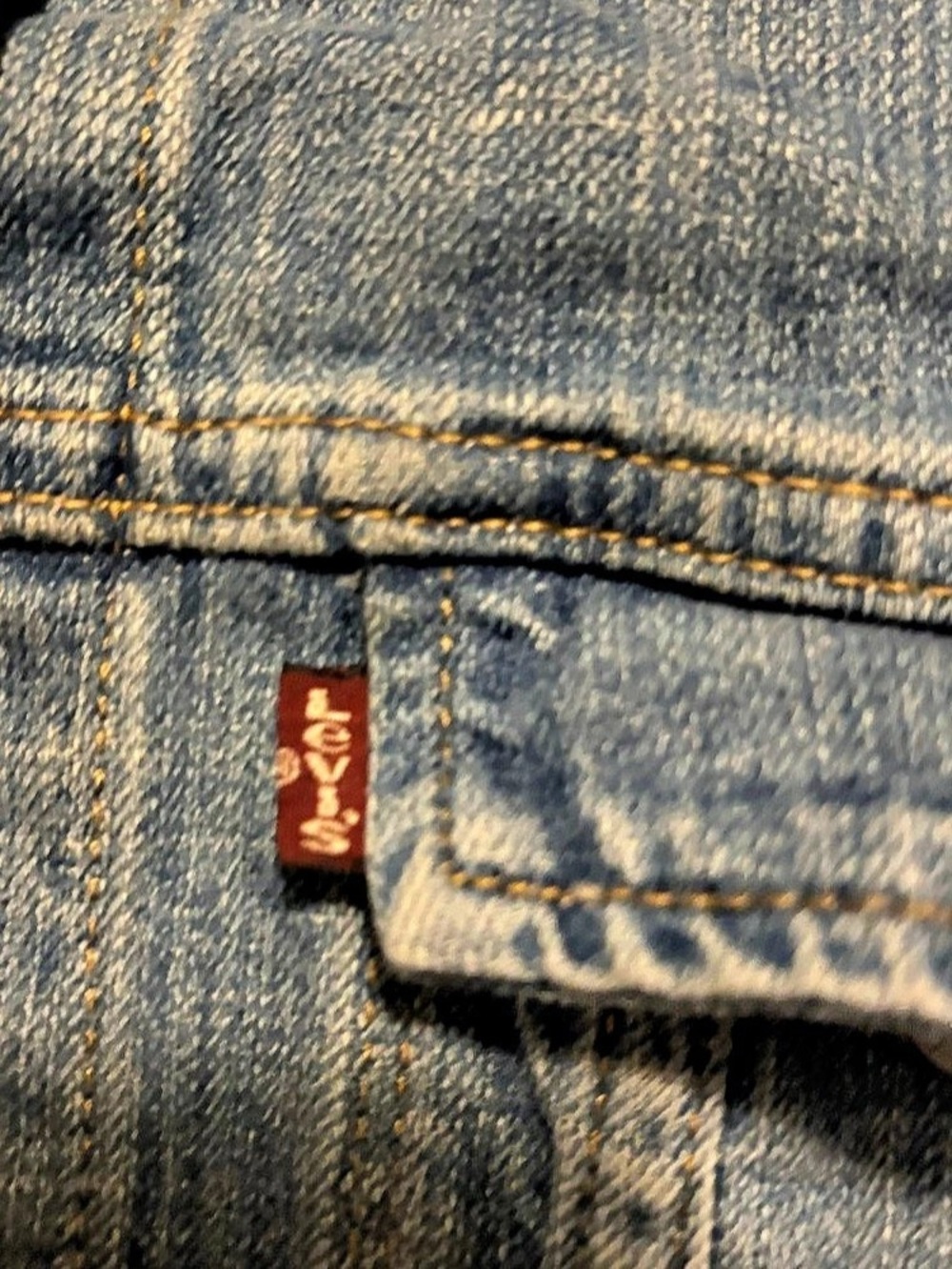 Levi's Original Trucker Jacket Denim Blue Size Medium - Picture 5 of 6